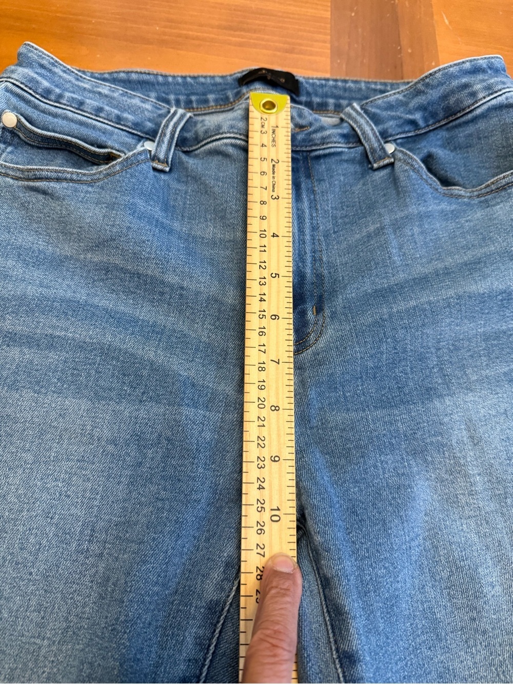 Quince High Rise Kick Flare Denim Jeans 30/28 Med Wash Everyday Countrycore - Picture 7 of 10